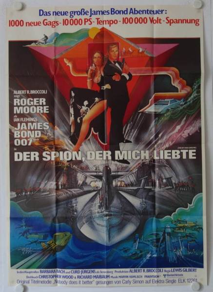 James Bond 007 - Der Spion der mich liebte originales deutsches A0-Filmplakat